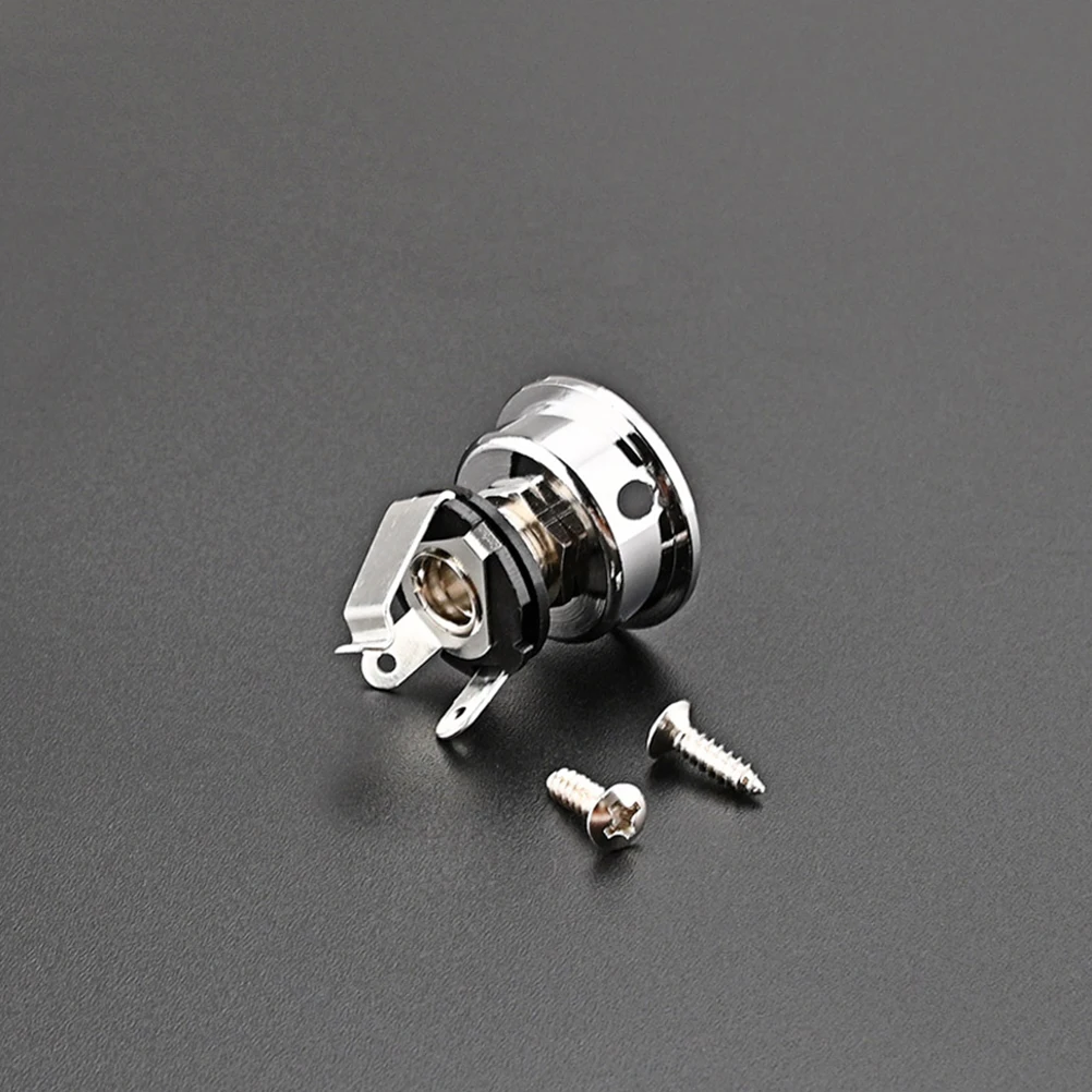 

Guitar Jack Set Stereo Socket Bass Barrel Output Plate Input Electric Accessories Kit Component