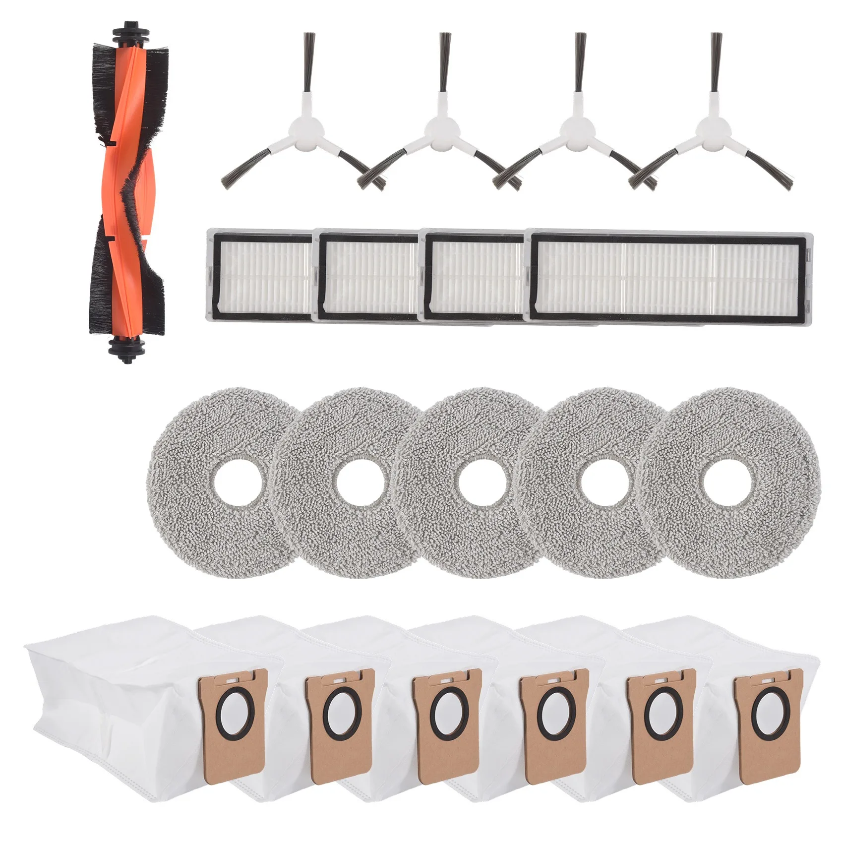 For Xiaomi Robot Vacuum X20 Plus / X20 + Robot Vacuum Cleaner Main Side Brush Hepa Filter Mop Cloth Dust Bag Accessories view 3