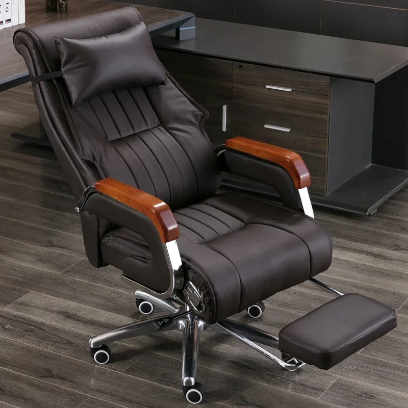 Comfy Chaise Office Chairs Work Leather Rolling Lounge Executive Designer Computer Chair Desk Cadeira Gamer Luxury Furniture