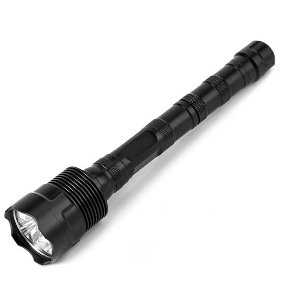 1000LM 600 Yards Professional Green/Red LED Hunting Flashlight IPX4 Waterproof Tactical 1-Mode Torch +3x18650 Battery+charger