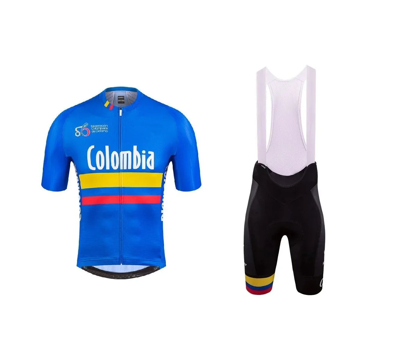 LASER CUT 2024 COLOMBIA NATIONAL TEAM SHORT SLEEVE CYCLING JERSEY SUMMER CYCLING WEAR ROPA CICLISMO+BIB SHORTS