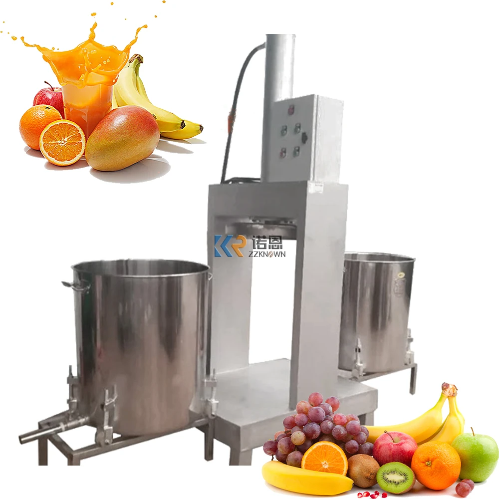 Pressed Juice Extractor Machine Commercial Hydraulic Cold Press Juicer Ginger Fruit Vegetable Processing Equipment