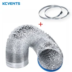 10M 4/5/8-inch Ventilation aluminum foil pipe range hood duct smoke exhaust pipe aluminum foil hose ventilation exhaust fan duct