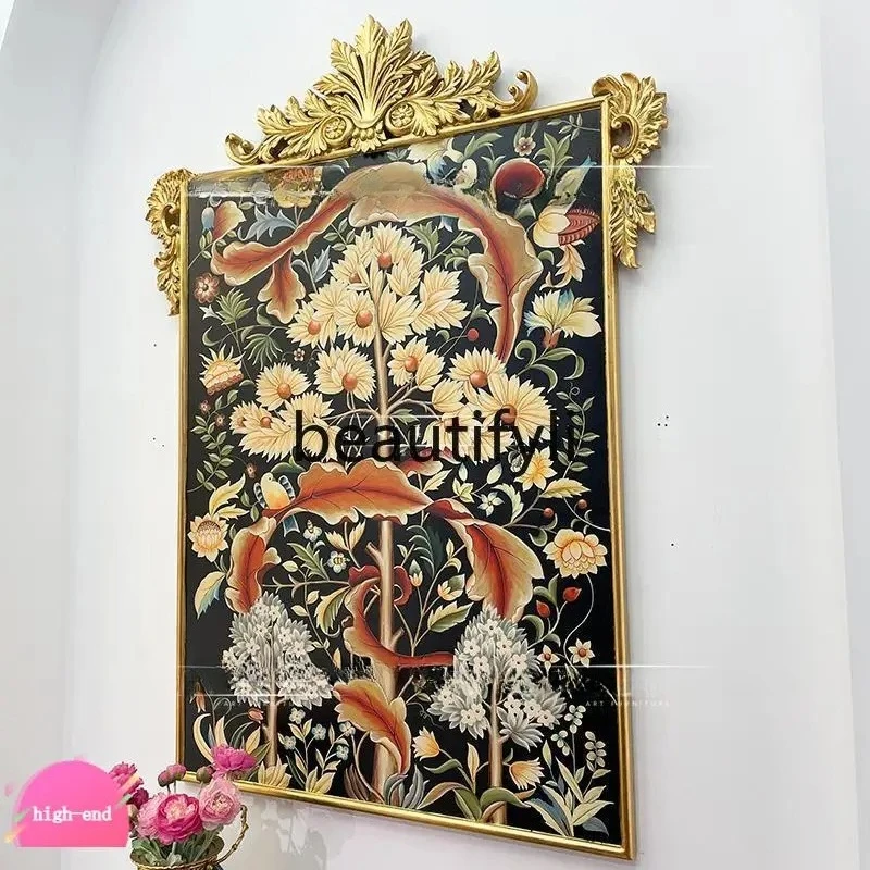 

American entrance decorative painting vertical plate living room mural corridor end hanging paintings to attract wealth