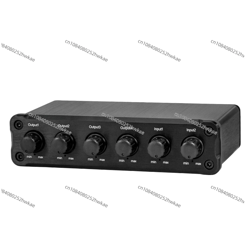 

Audio Signal 1 in 2 in 4 Out Mixing Distribution Switcher Lossless Conversion 3.5 Earphone Port Simultaneous Input and Output