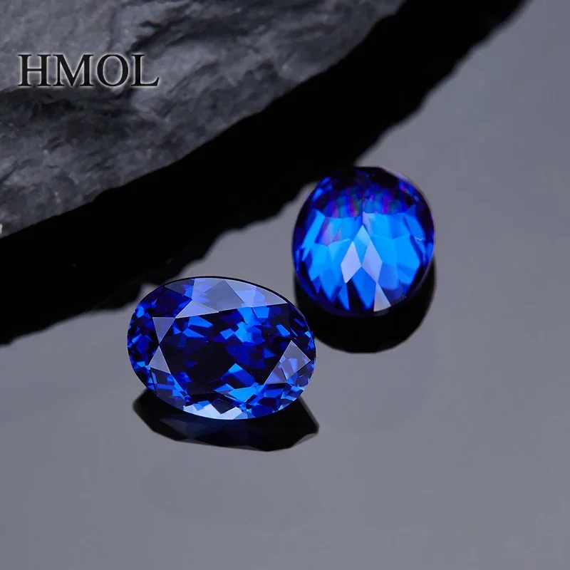 HMOL [Oval Shape Lab Grown Sapphire] Blue Color VVS1 Brilliant Cut【NO】 Kamień szlachetny z certyfikatem AGL do tworzenia biżuterii Loose Stone