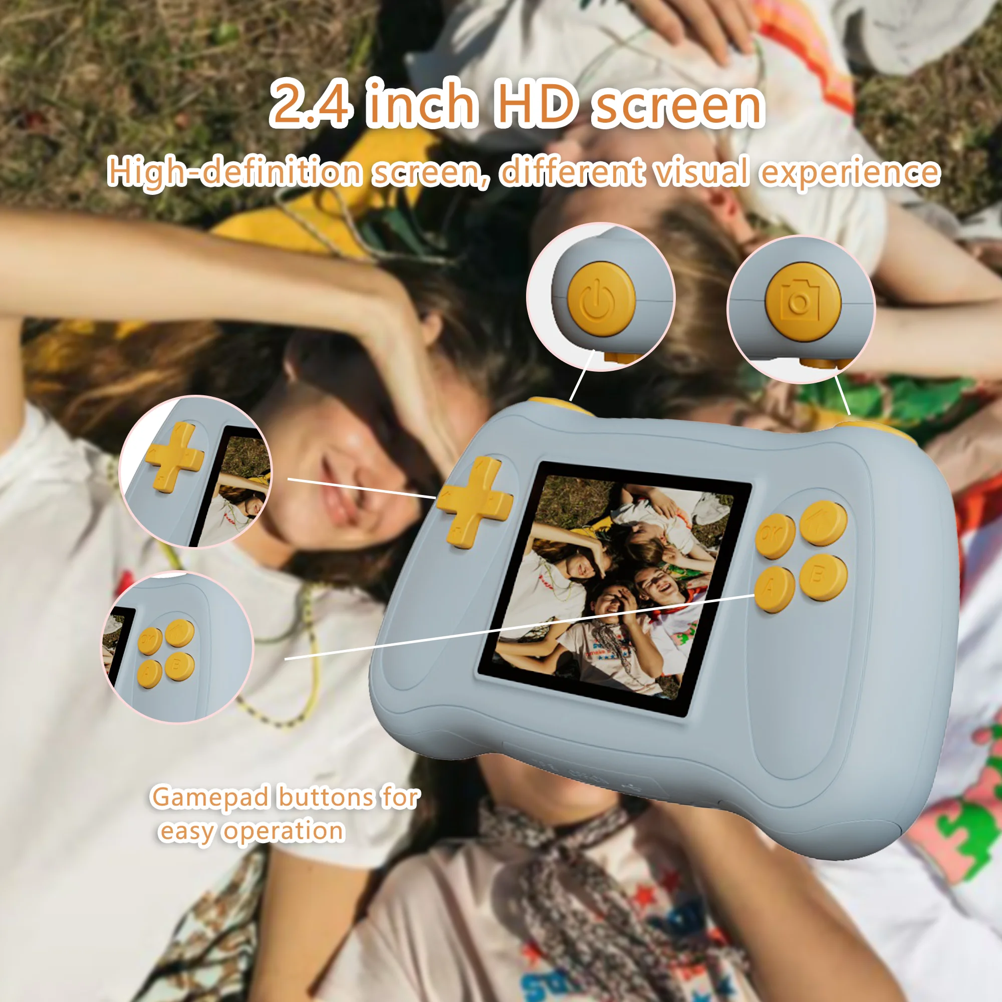 Children Camera HD Toddler Digital Video Camera Kids Camera Puzzle game machine Toys for Christmas Birthday Gifts