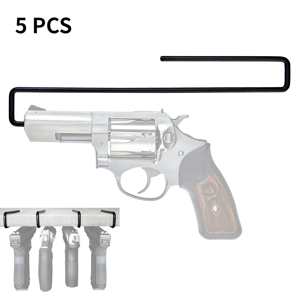 

5 Piece Gun Safe Pistol Storage Handgun Hangers