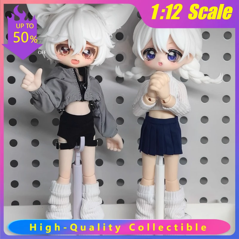1/12 Trend Stripe Long Sleeve Shirt & Sweatpants Set For 6in Female Soldier Doll Action Figure Casual Clothes Model