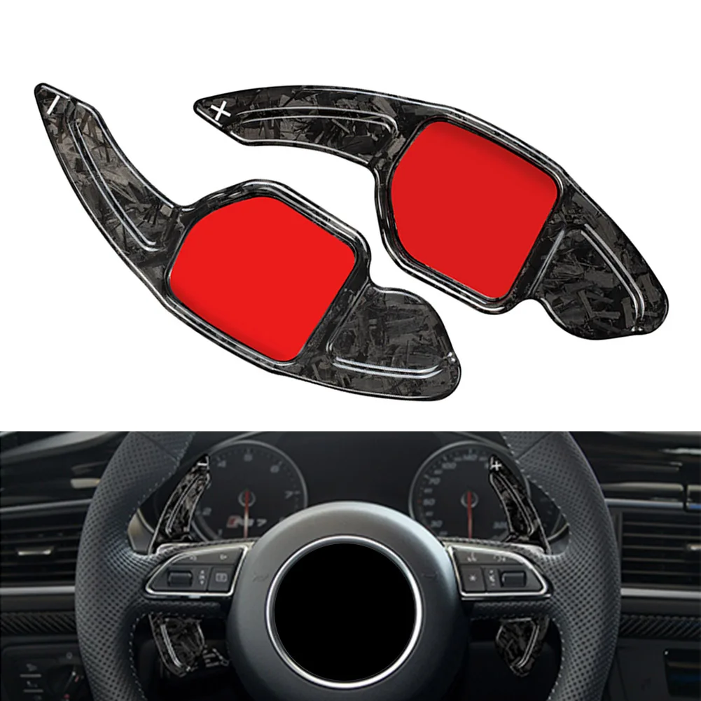 

Forged Carbon Fiber Car Steering Wheel Paddle Shifter Extension For Audi A3 A5 A6L A7 A8 S5 S6 S7 S8 TTS RS3 RS6 Q3 Q5 Q7 TT