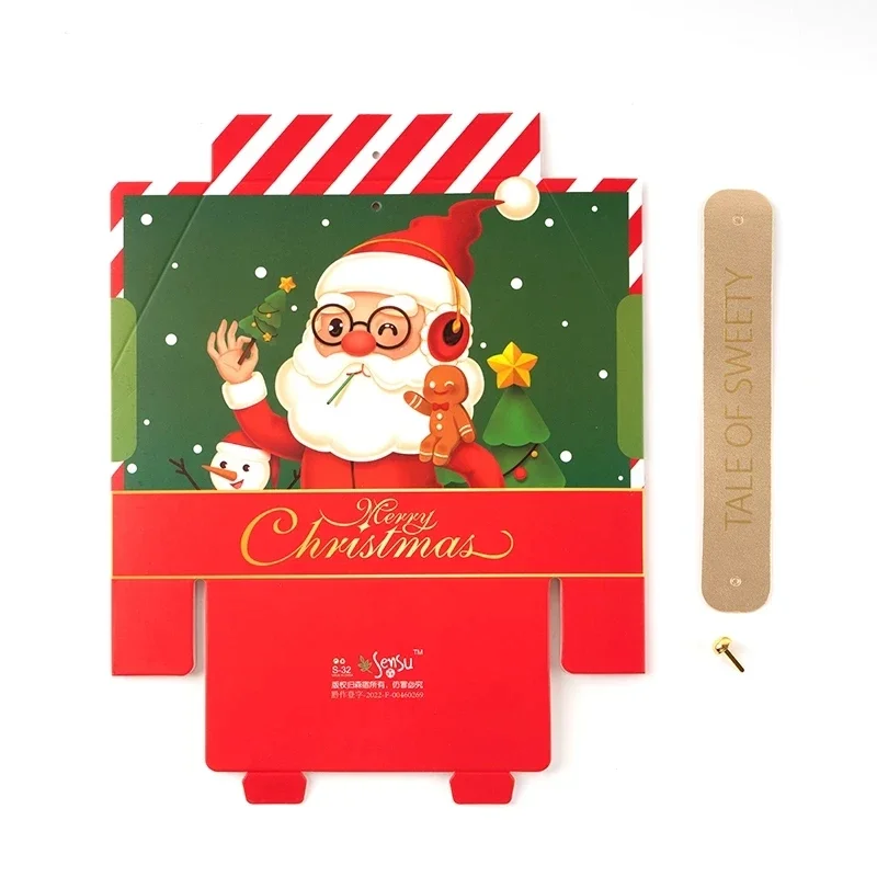 20 piezas nuevas cajas de regalo de cartón de Papá Noel, galletas de Chocolate de Navidad, embalaje de dulces, recuerdos de fiesta de Año Nuevo, caja de regalo de Navidad