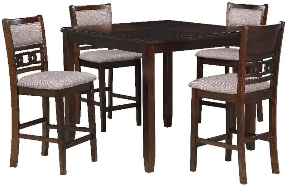 Gia 5-Piece Dining Table with Four Chairs 42