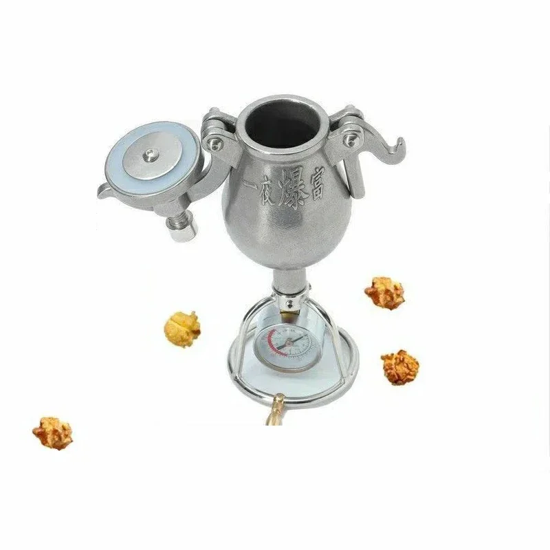 304 Stainless Steel automatic mini popcorn machine home small popcorn pots old fashioned hand cranked popcorn maker