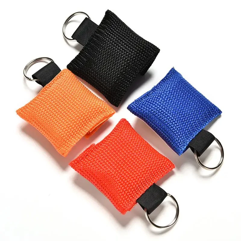 1PCS CPR Resuscitator Mask Outdoor Emergency Use Disposable Travel CPR Pocket Mask CPR Breathing Film First Aid Breath Mask