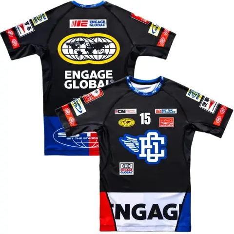2026 New Jiu-Jitsu Rash Guard – 3D Printed Short-Sleeve Compression Tee (Unisex) High-Stretch, Breathable MMA Training Top