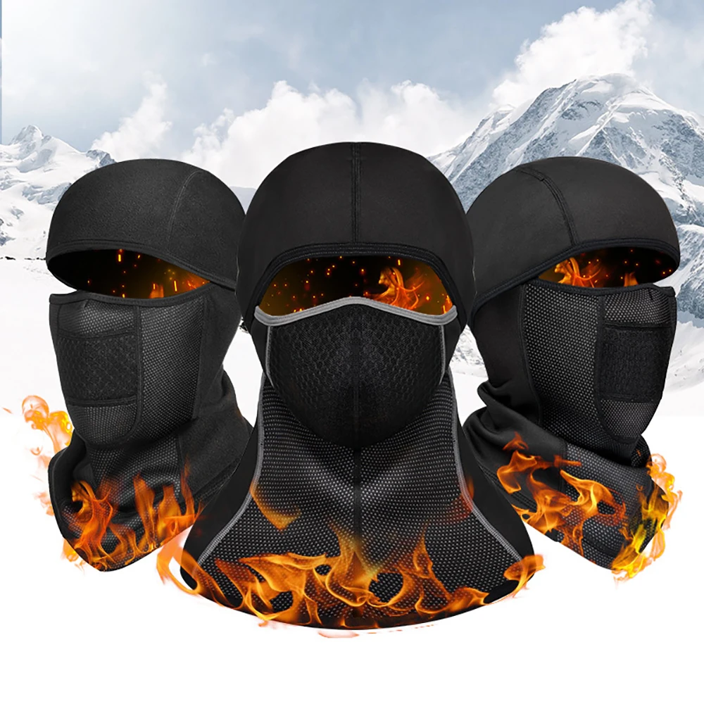 KINGSEVEN Winter Warm Cycling Mask Polar Fleece Motorcycle Riding Helmet Liner Outdoor Sport Windproof Ski Mask Scarfs Balaclava