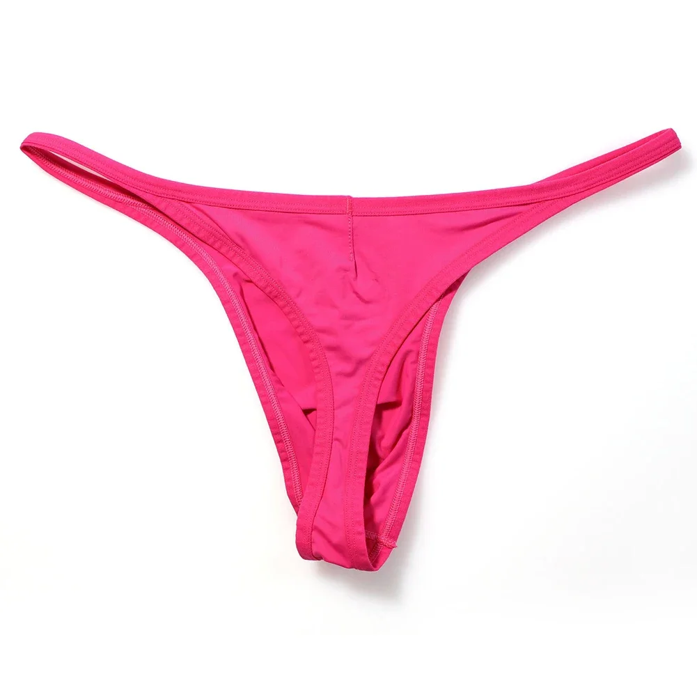 

Low Waist Men G Strings Underpants Breathable Thin Thong with Pouch Soft Nylon Spandex Fabric Underwear for Men