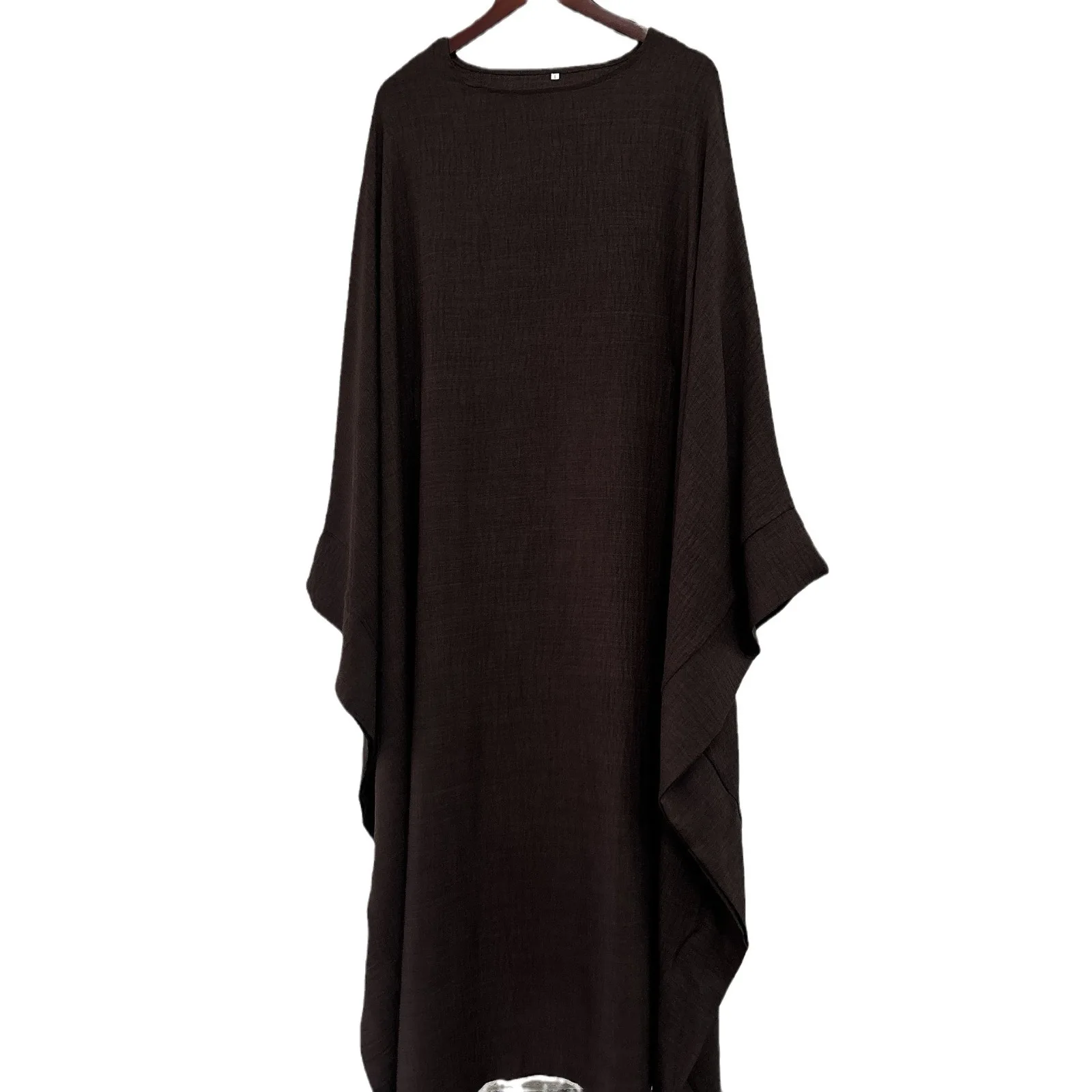 Groothandelsprijs zomer eenvoudige tankmouwen abaya effen kleur bescheiden avond/formele moslimjurk voor dames