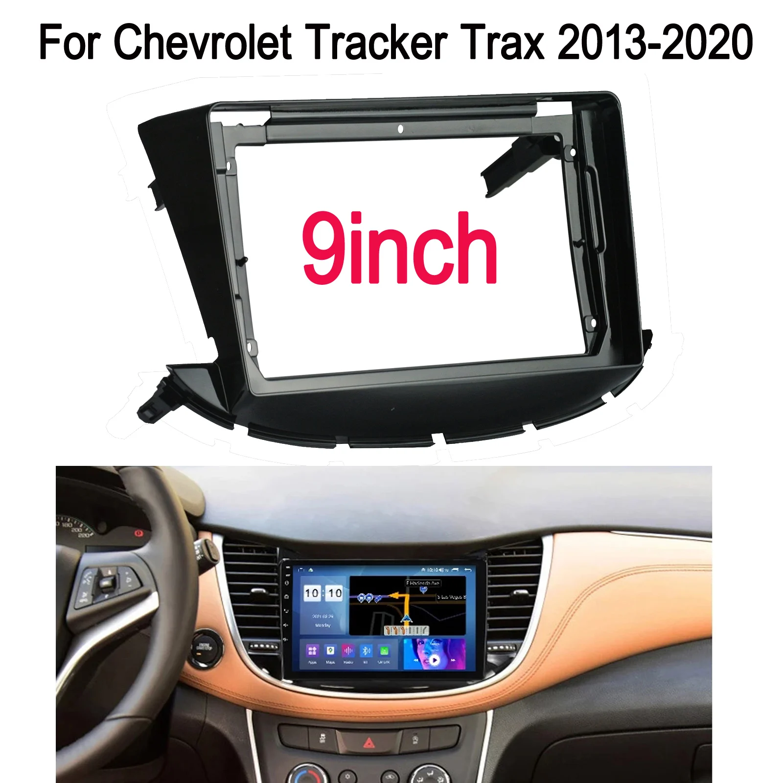 9inch 2 din Car Radio Frame for Chevrolet Tracker Trax 2013 - 2020 car Fascia DVD Frame Adapter CD Panel Dash Trim Bezel