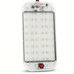 Universal Ceiling Light Bright Car Indoor Lamp With ON/OFF Switch 48LEDs Interior Dome Light For Box Trucks, Campers, Boats, RVs