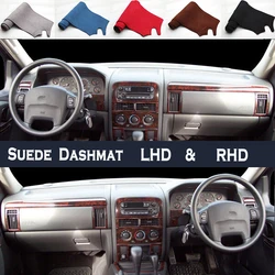 Car Styling Suede Dash Mat Covers Dashmat Dashboard Pad Protector Accessory For Jeep Grand Cherokee II WJ WG 4000 4700 1999-2004