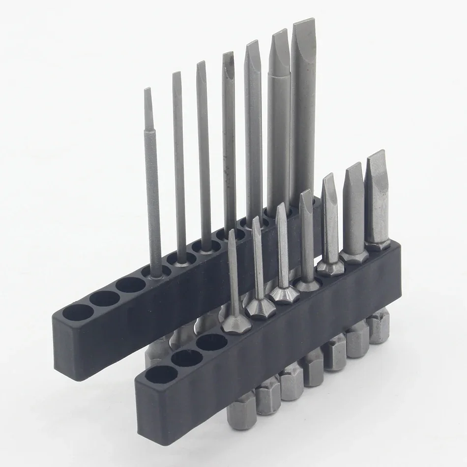 1PC 1/4 Inch Hex Flat Head Slotted Tip Screwdriver Bit Electric Screwdriver Set for Home Improvement And Maintenance