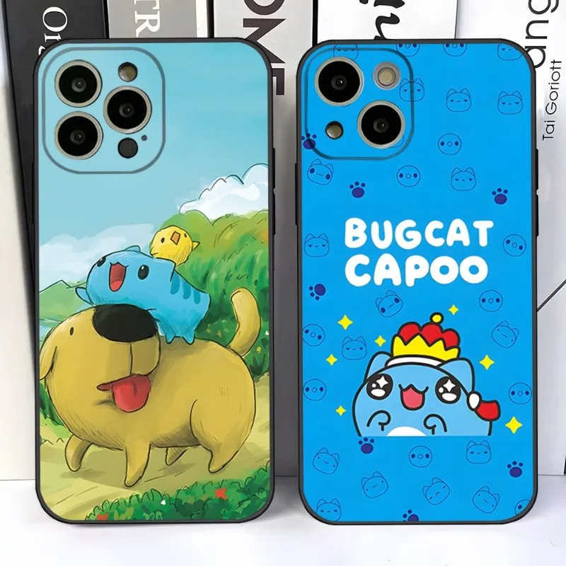 Cat Comic Cat Bugcat Capoo Phone Case For 14 Pro Max For Apple Iphone 13 14 12 Mini 11 Xr X Xs Pro Max 8 6s 7 6 Plus Back Cover