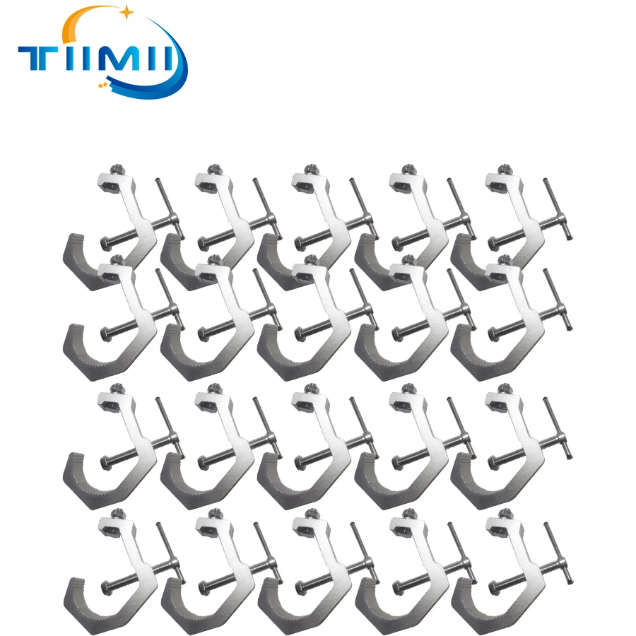 

20pcs Led Stage Light Truss Aluminum Lights Hook Par Light Hooks DJ Club Light Hanging Hook Load 100kg 35-70mm Club Hanging