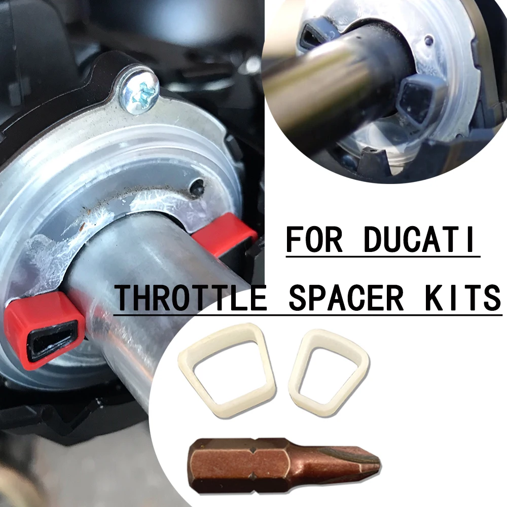 

Throttle Spacer Kits for Ducati Throttle Spacers DesertX Panigale Monster XDiavel Multistrada Supersport Scrambler Hypermotard