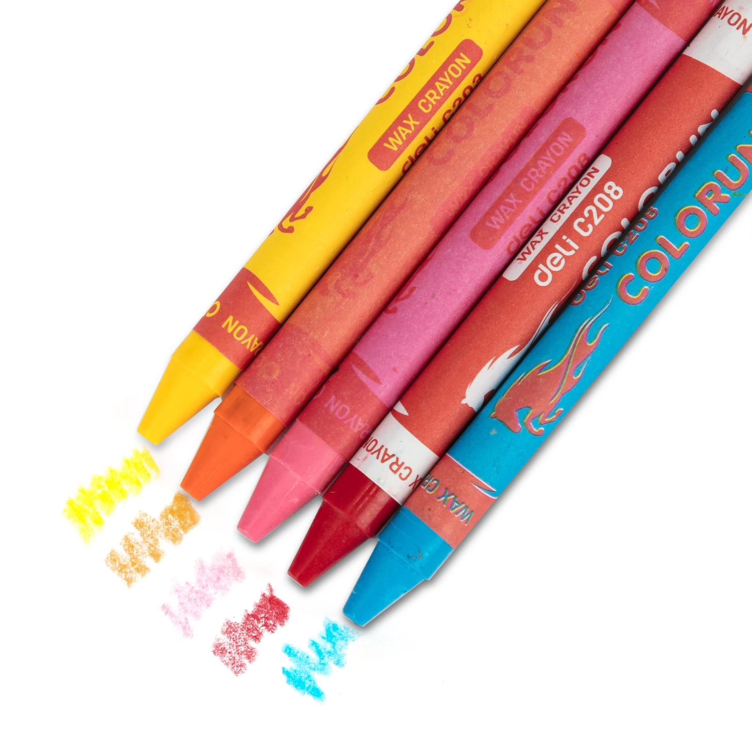 Handmade Wax Crayon Set, Não tóxico, 12pcs