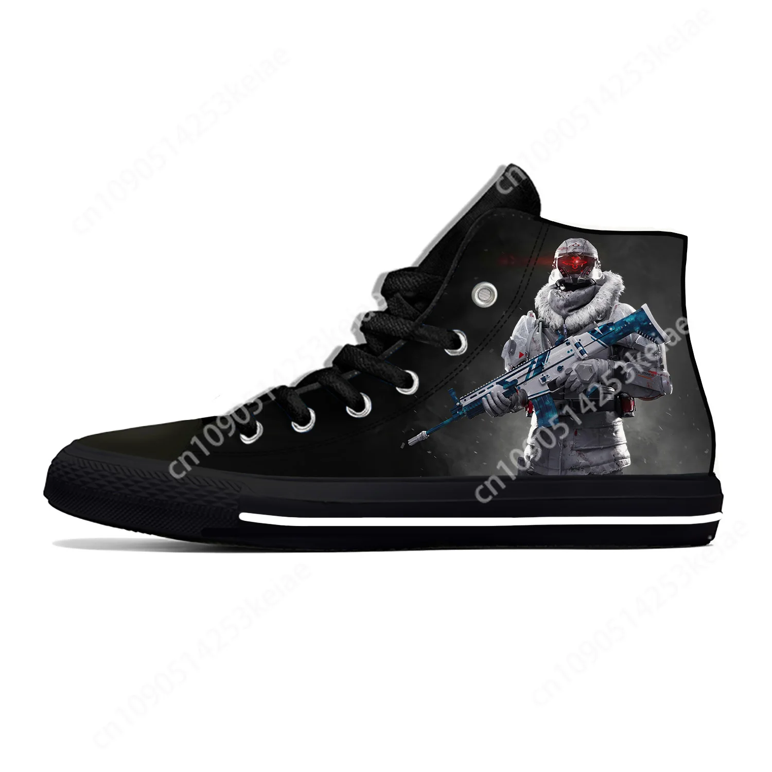 Free Fire Game Pattern Lightweight Cloth 3D Print Funny Hot Fashion High Top Canvas Shoes Mens Womens Casual Breathable Sneakers