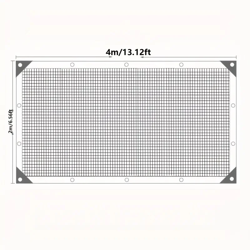 야외 시설 활동용 암호화 차양 그물, 쉐이드 돛 캐노피, 뒷마당 차양, 캠핑 텐트 차양 천, 1PC