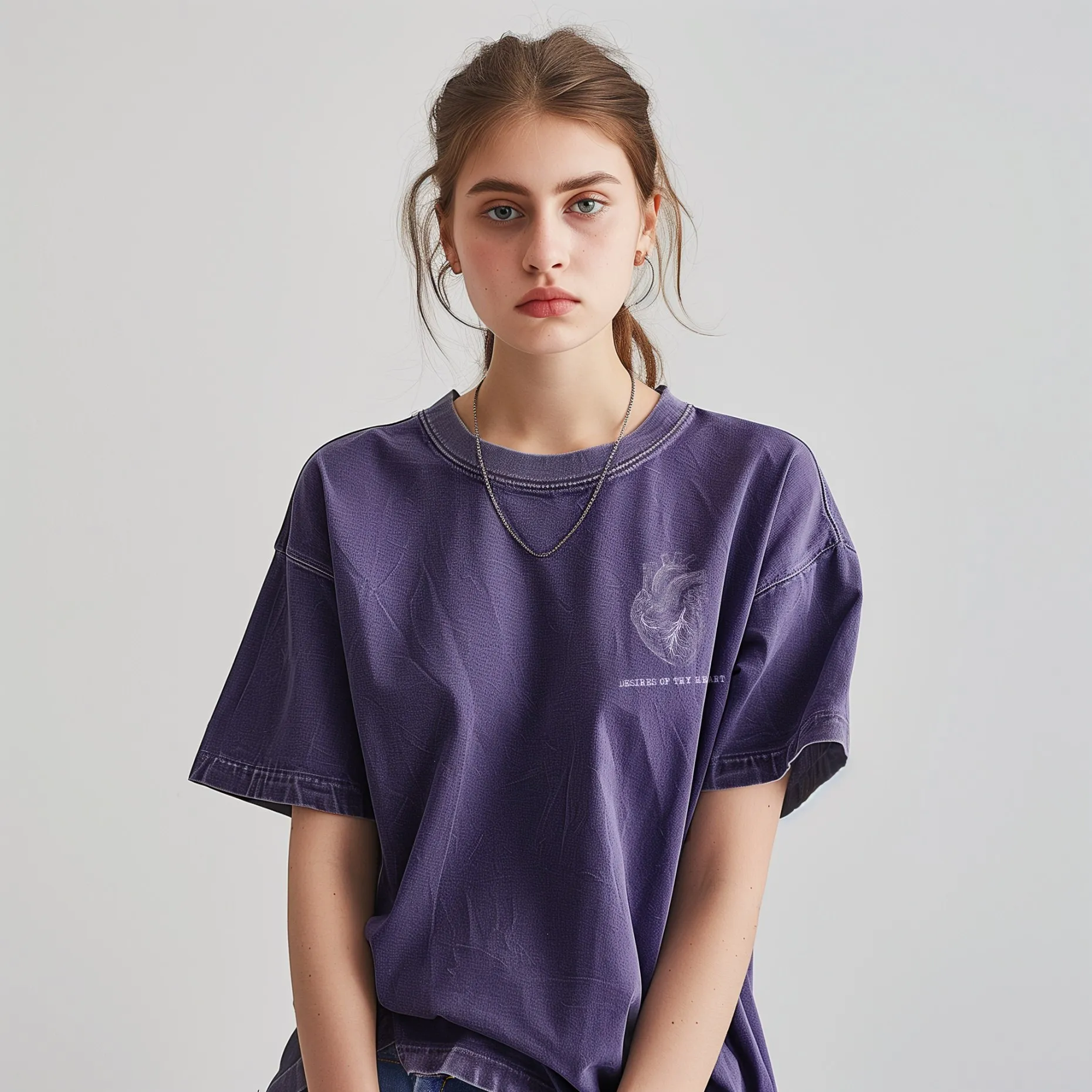 ユニセックスTシャツ,綿100%,ゴッド,ハート,ウォッシュ,フェアリー,特大,女性,ヒップ,四季