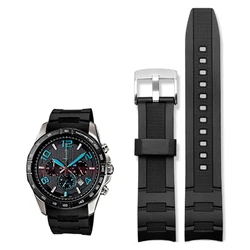 EFR-303 Silicone Rubber Watchband 22mm For Casio 5468 EDIFICE EFR-304 EFR-516PB EFR-516 Bracelet Waterproof Sport Watch Strap