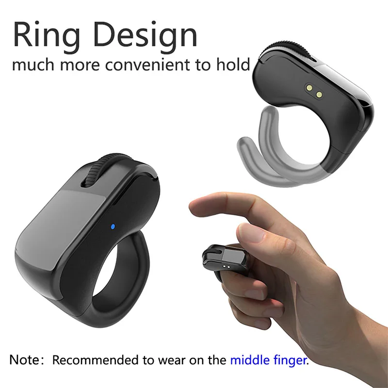 

Smart Bluetooth Remote Control Ring Wireless Shutter Controller For Selfies Video Multi-Function Controller For PPT Short Video