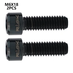 2pcs M6x18mm Bicycle Crank Screws Bike Crank Arm Pinch Clamp Bolt For Shimano ULTEGRA HollowTech Bicycle Screws