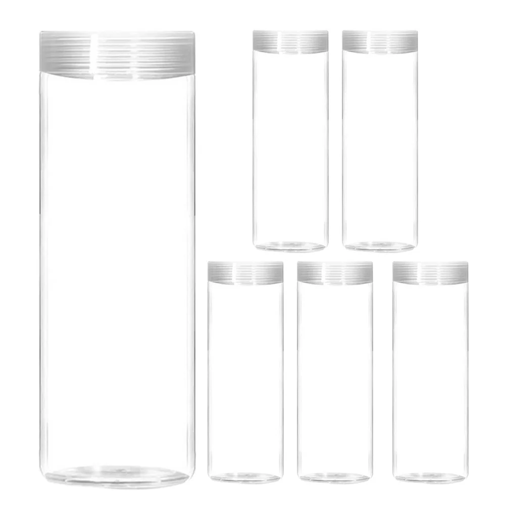 6Pcs Coin Tubes Clear Plastic Holders for Quarter Dimes Pennies Coin Collection Storage Organizer Dispenser Money Bank
