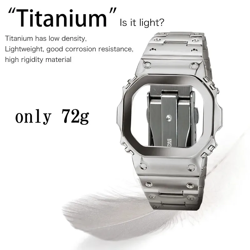 G-SHOCK カシオステンレススチール時計ケース-ストラップ DW-5600 B5600/5610 GM-5600 時計バンドソリッドメタルベゼルマンストラップアクセサリー