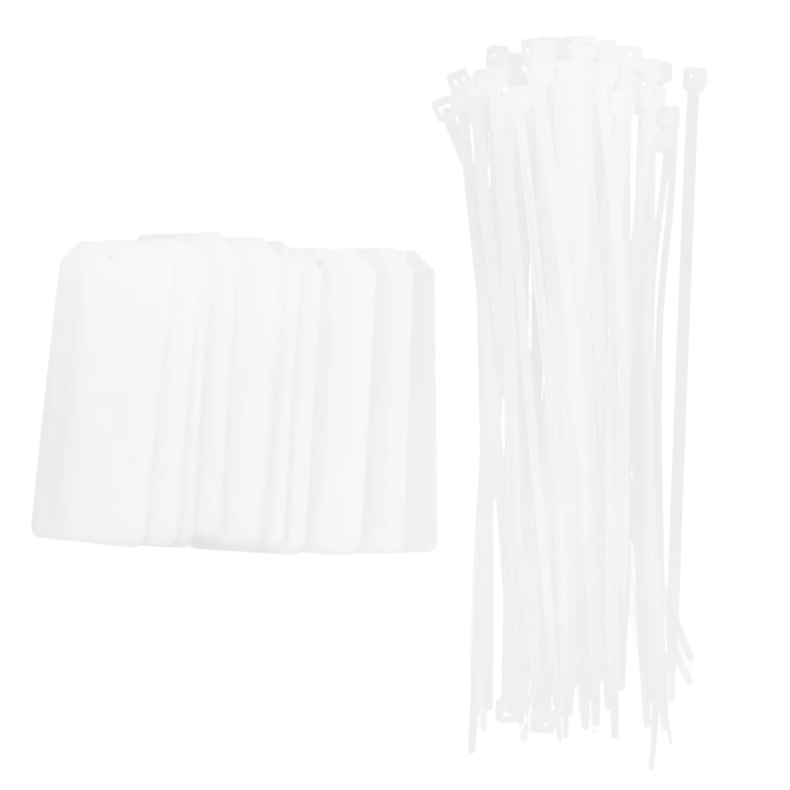 50Pcs Cable Label Tags Labels Cord Identification Multicolor ABS Material Writable Identifier Home Office Wire
