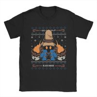 Vivi Ornitier Black Mages Christmas Final Fantasy T-Shirt Summer Cotton T Shirts Adult Print Tee Shirt Short-Sleeve Vintage Tops