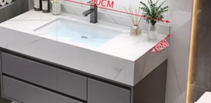 Luxury Full Sets Cabinets Water Proof Countertop Faucets Mirror Bathroom Cabinets Vanity Sets