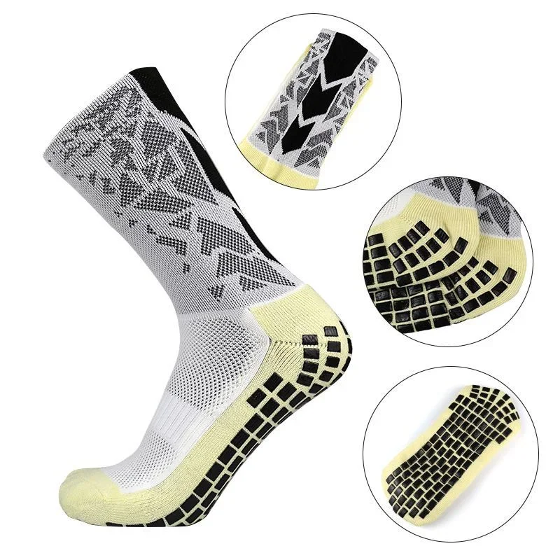 Professional Men Women Camouflage Arrow Soccer Socks Breathable Sports Silicone Anti Slip Grip Football