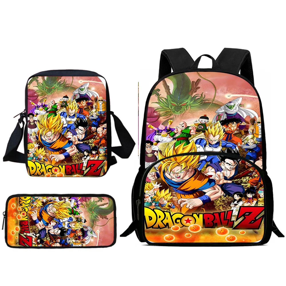 Sacs à dos animés pour enfants, sac initié G-Goku, trousse à crayons pour élèves, sacs d'école de grande capacité pour garçons et filles, meilleur cadeau, mignon