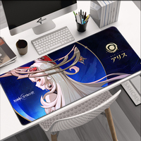 Genshin Impact Alice Mousepad Song of The Welkin Moon HD Printing Computer Gamer Locking Edge Non-slip Mouse Pad XL Keyboard Pad