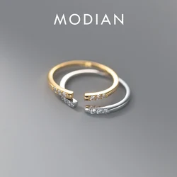 Modian – bague en argent Sterling 925 pour femme, bijou Simple, breloque, couleur or, ajustable, de fête, empilable, cadeau