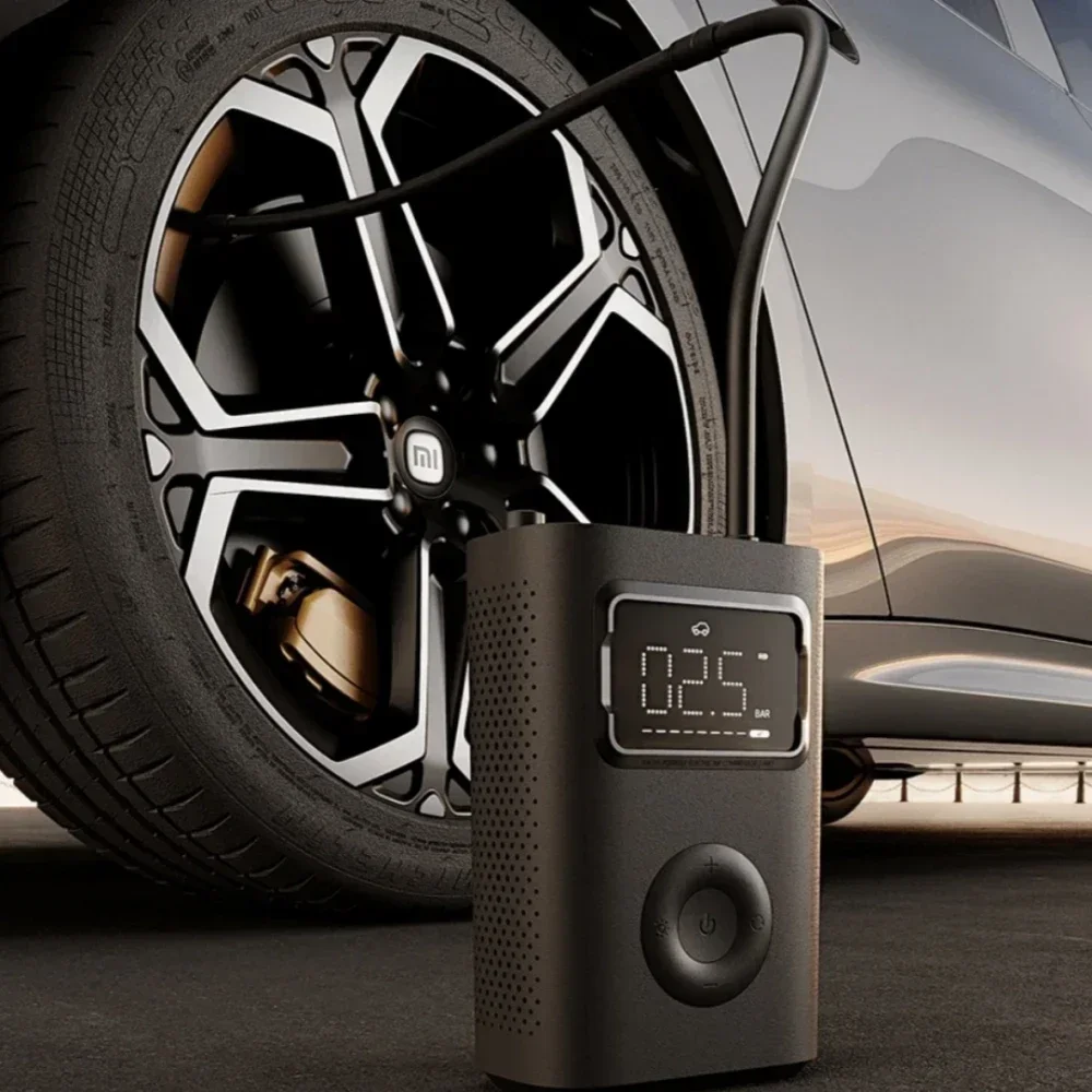 مضخة هواء Xiaomi Mijia 2 Pro ضاغط هواء كهربائي محمول Mi كنز قابل للنفخ 150 رطل لكل بوصة مربعة ضغط عالي f لسيارة دراجة كرة القدم #4