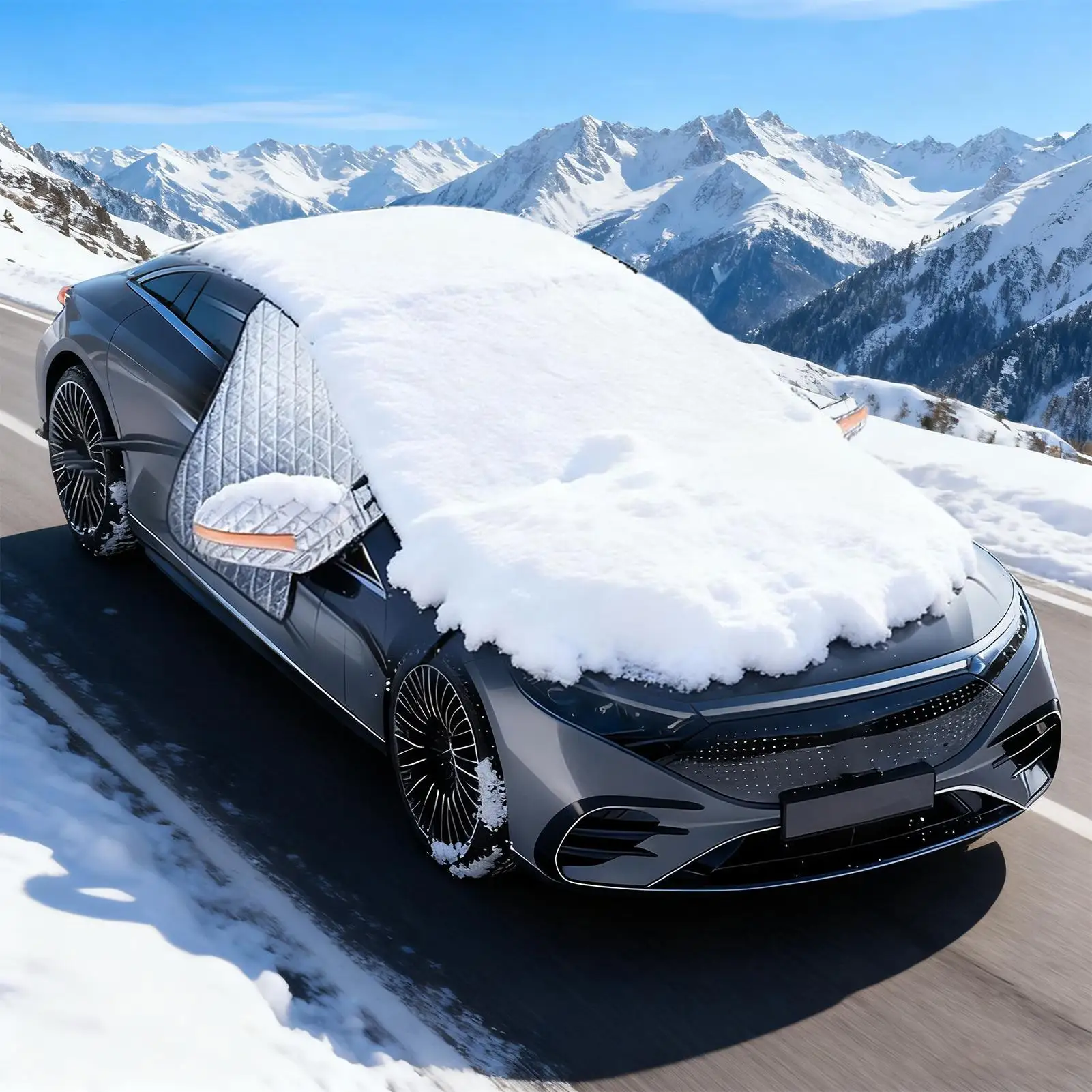 

Snow Windshield Cover For Car Magnetic Windscreen Protector Windshield Ice Protector Cover For Winter Snowy Days Freezing Rain