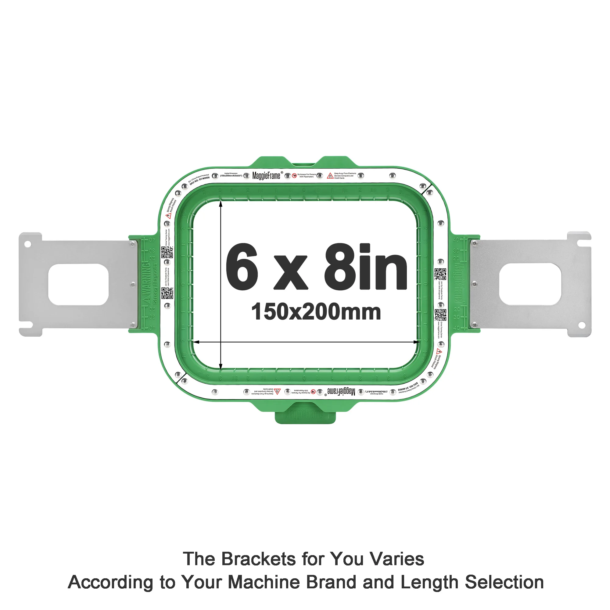 MaggieFrame Mighty Magnetische borduurring voor Brother VR PRS100 PR1X PR620 PR650 PR670E PR680W PR1000E PR1050X PR1055X PR1060W