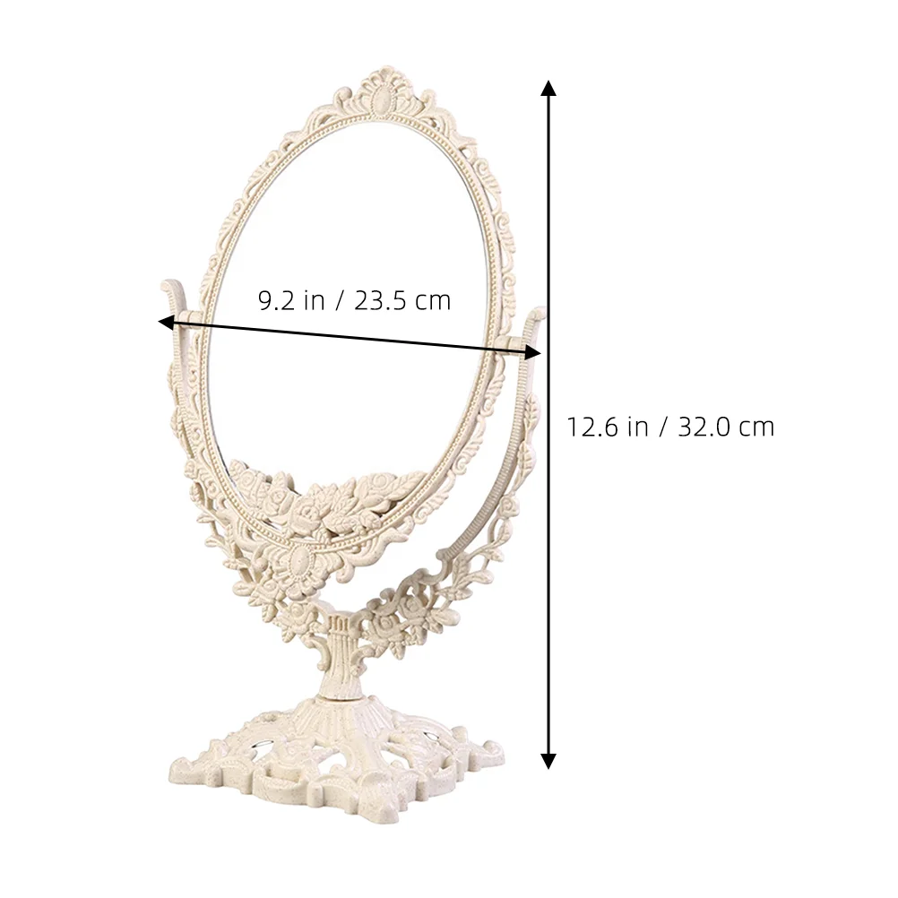 Vanity Mirror Dresser Table Makeup Glass for Desk Pocket Bedroom Portable Desktop Miss Small Mirrors