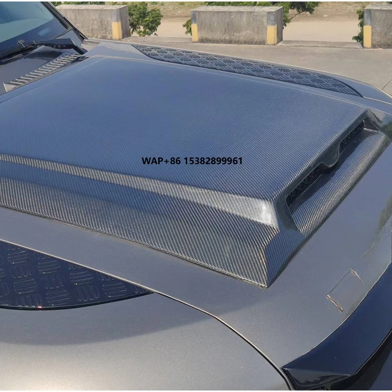 غطاء محرك صغير من ألياف الكربون جديد للمدافع المعدل بحالة ممتازة #1